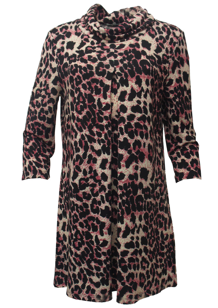 ANIMAL PRINT TUNIC DRESS